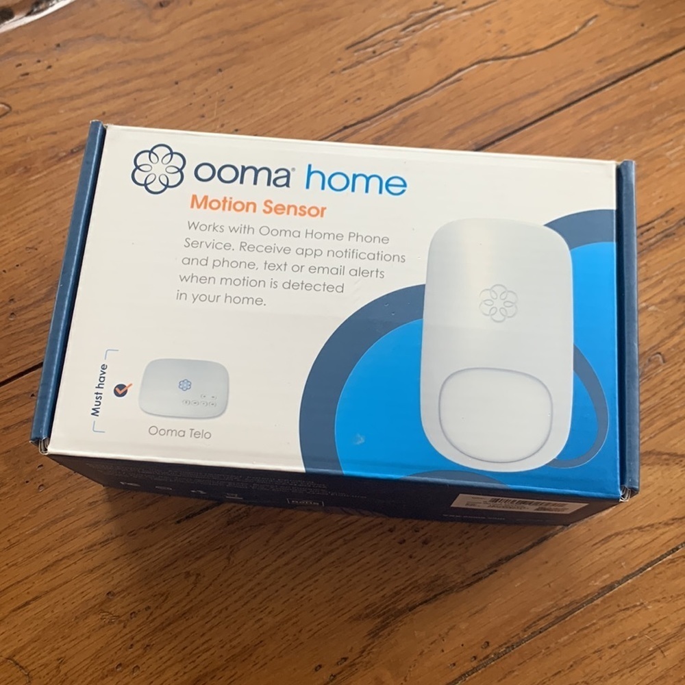 Ooma Home Motion Sensor P/N 100-0322-200 Electronic Product New in Box